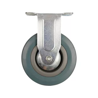 VOREL Priemyselná kolesová pevná vidlica 125 mm 50 kg