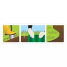 FLO Obruba záhradného trávnika zelená 100 mm x 9 m