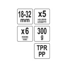 FLO Nástenný držiak na náradie s rukoväťou a vešiakom