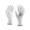 DRAGONFLY/09 Máčané montážne rukavice BIELY balené po pároch