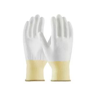 DRAGONFLY-ECO/09 Namáčané montážne rukavice BIELE