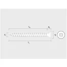 Skrutka do drevotriesky CELO VELOX 4,5 x 35 mm, plný závit, PZ, biely zinok (200 ks)