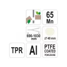 FLO Rezačka konárov teleskopická rukoväť 690 - 1030 mm/40 mm Rezačka potiahnutá teflónom
