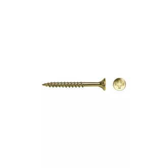   Skrutka do drevotriesky CELO VELOX 4,0 x 70 mm, plný závit, PZ, biely zinok (200 ks)