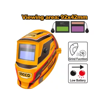   INGCO Automatický ochranný štít na zváranie so 2 senzormi