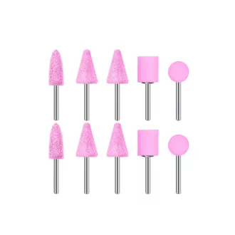 INGCO Miniatúrna brúsna hlava s čapom, sada 10 dielov