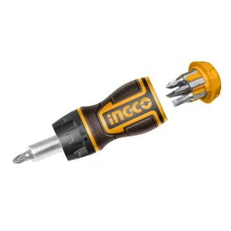   INGCO Sada skrutkovačov s rátňovým mechanizmom 8 kusov CrV