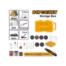 INGCO Miniatúrny súprava brúsnych hláv s tyčinkou 81 dielna