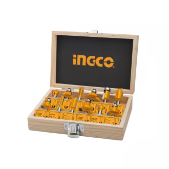 INGCO Sada hornej frézy 12 kusov 6 mm