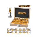 INGCO Sada hornej frézy 12 kusov 6 mm