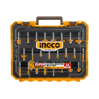 INGCO Súprava fréz na horný frézač 24 dielna 6 mm