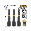 INGCO Impact skrutkovač 8 mm (3 ks)