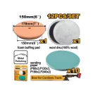 INGCO Sada leštiacich kotúčov s suchým zipsom 12-dielna