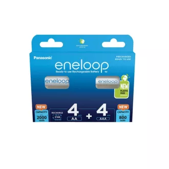   ENELOOP AAA/mikro 1,2 V 800 mAh batéria + AA/tužková batéria 1,2 V 2000 mAh (4-4 ks)
