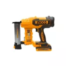 INGCO Akumulátorová klincovačka 20 V (1 x 2,0 Ah akumulátor + nabíjačka)