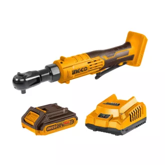   INGCO Akumulátorový skrutkovač 3/8" 65 Nm 20 V (1 x 2,0 Ah batéria + nabíjačka)