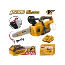 INGCO Akumulátorová reťazová píla 300 mm bezuhlíková 20 V (2 x 4,0 Ah batéria + nabíjačka)