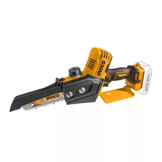  INGCO Akumulátorová reťazová píla 150 mm bezuhlíková 20 V (bez batérie a nabíjačky)