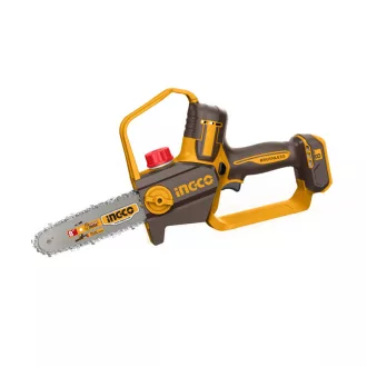   INGCO Akumulátorová reťazová píla 200 mm bez uhlíkov 20 V (bez batérie a nabíjačky)