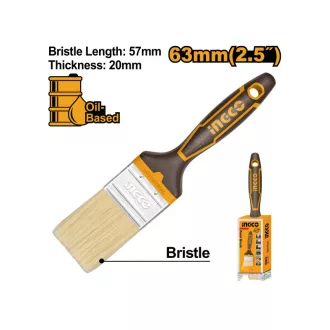 INGCO Štetec 2,5" s mäkkou rukoväťou