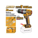 INGCO Akumulátorový vrták/skrutkovač 96 Nm bez uhličíkový 20 V (bez batérie a nabíjačky)