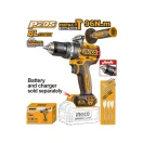 INGCO Akumulátorová príklepová vŕtačka-skrutkovač 96 Nm bezuhlíkový 20 V (bez akumulátora a nabíjačky)