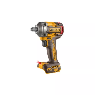   INGCO Akumulátorový rázový uťahovák 1/2" 405 Nm bezuhlíkový 20 V (2 x 2,0 Ah batéria + nabíjačka)