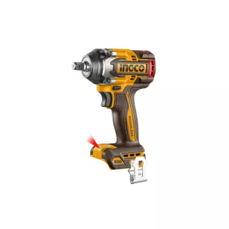   INGCO Akumulátorový rázový uťahovák 1/2" 550 Nm bez uhlíkových kefiek 20 V (bez batérie a nabíjačky)
