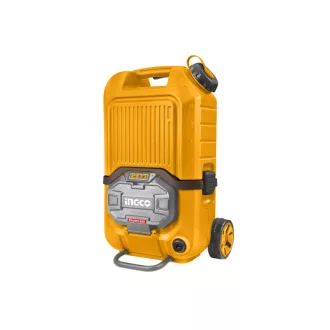   INGCO Bezuhlíkový akumulátorový vysokotlakový čistič 80 bar 15 l nádrž 2 x 20 V (bez batérie a nabíjačky)