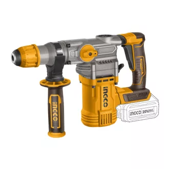   INGCO Akumulátorové kombinované kladivo 4,5 J SDS-Plus bezuhlíkové 20 V (bez batérie a nabíjačky)