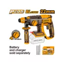 INGCO Akumulátorové kombinované kladivo 2,0 J SDS-Plus bezuhlíkové 20 V (bez akumulátora a nabíjačky)