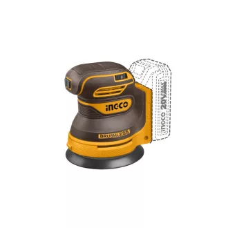   INGCO Akumulátorová excentrická brúska bez uhlíkových kefiek 20 V (bez akumulátora a nabíjačky)
