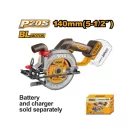INGCO Akumulátorová kotúčová píla 140 mm bezuhlíková 20 V (bez batérie a nabíjačky)