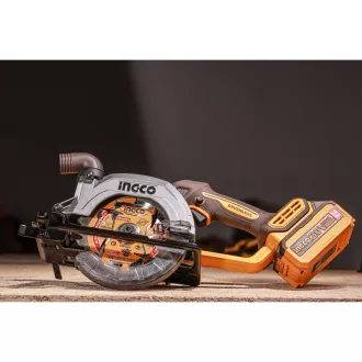   INGCO Akumulátorová kotúčová píla 140 mm bezuhlíková 20 V (bez batérie a nabíjačky)