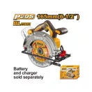 INGCO Akumulátorová okružná píla 165 mm bezuhlíkový 20 V (bez akumulátora a nabíjačky)