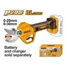 INGCO Akumulátorové nožnice na vetvy 30 mm bezuhlíkový 20 V (bez akumulátora a nabíjačky)