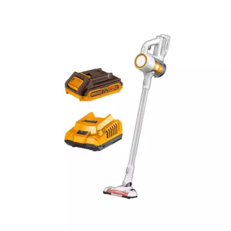   INGCO Akumulátorový vysávač 0,8 l 20 V (1 x 2,0 Ah batéria + nabíjačka)