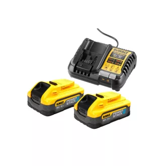   DEWALT Powerstack Súprava batérie a nabíjačky 18 V (2 x 5 Ah batérie) DCB1104H2