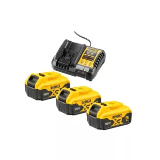   DEWALT XR Súprava batérie a nabíjačky 18 V (3 x 5 Ah batérie) DCB1104P3