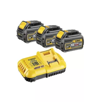   DEWALT FlexVolt Súprava akumulátora a rýchlonabíjačky 18 V (3 x 6 Ah akumulátor) DCB118T3