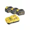 DEWALT FlexVolt Súprava akumulátora a rýchlonabíjačky 18 V (3 x 6 Ah akumulátor) DCB118T3