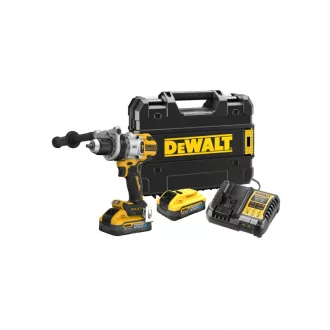   DEWALT Akumulátorový vŕtací skrutkovač, 18 V, 168 Nm (2 x 5,0 Ah batéria + nabíjačka) TSTAK
