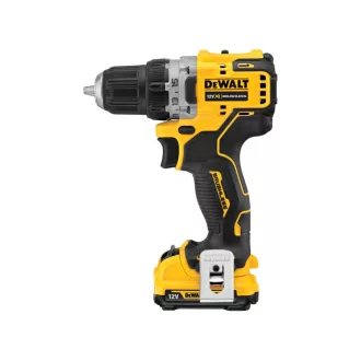   DEWALT Akumulátorový vŕtací skrutkovač 12 V bez uhlíkovej kefky (2 x 2,0 Ah akumulátor + nabíjačka) DCD701D2