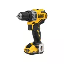 DEWALT Akumulátorový vŕtací skrutkovač 12 V bez uhlíkovej kefky (2 x 2,0 Ah akumulátor + nabíjačka) DCD701D2