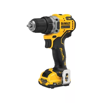  DEWALT Akumulátorový vŕtací skrutkovač 12 V bez uhlíkovej kefky (2 x 2,0 Ah akumulátor + nabíjačka) DCD701D2