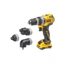 DEWALT Aku skrutkovač s vymeniteľnou hlavou 12 V (2 x 3,0 Ah batéria + nabíjačka + TSTAK) DCD703L2T
