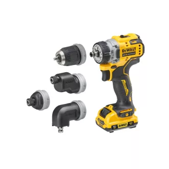   DEWALT Aku skrutkovač s vymeniteľnou hlavou 12 V (2 x 3,0 Ah batéria + nabíjačka + TSTAK) DCD703L2T
