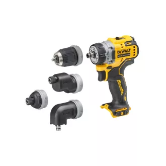   DEWALT Aku skrutkovač s vymeniteľnou hlavou 12 V (bez akumulátora + nabíjačky, TSTAK) DCD703NT
