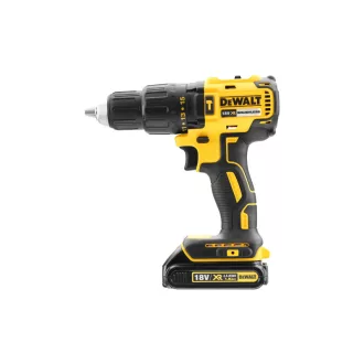   DEWALT Akumulátorová príklepová vŕtačka 18 V bez uhlíkovej kefky (2 x 1,5 Ah akumulátor + nabíjačka + TSTAK) DCD778S2T