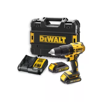   DEWALT Akumulátorová príklepová vŕtačka 18 V bez uhlíkovej kefky (2 x 1,5 Ah akumulátor + nabíjačka + TSTAK) DCD778S2T